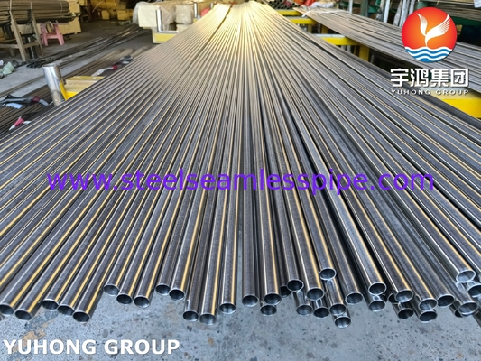 ASTM A213 TP321H S32109 Tuyau d'échangeur de chaleur en acier inoxydable brillant recuit
