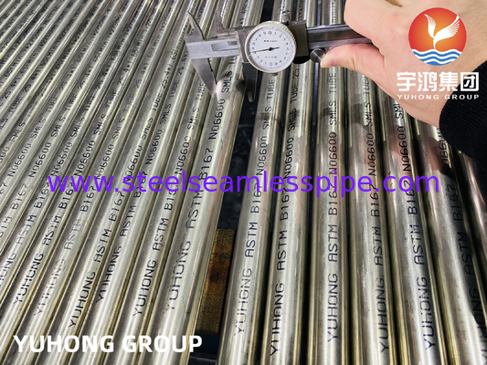 ASTM B167 UNS N06600 Tube sans soudure en alliage de nickel Inconel 600 pour échangeur de chaleur