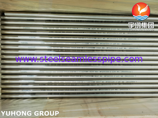 ASME SB338 UNS R50400 Tubes en titane sans soudure pour condenseurs et échangeurs de chaleur
