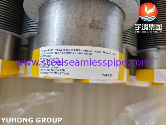 Tube à ailettes HWF en acier allié ASTM A335 P9 pour centrale électrique