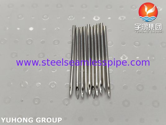 Tube d'aiguille de fistule artério-veineuse médicale SUS304 pour hémodialyse, pointe biseautée à œil arrière