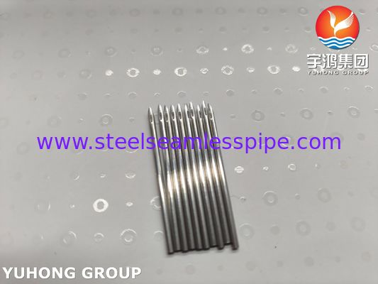 Tube d'aiguille de fistule artério-veineuse médicale SUS304 pour hémodialyse, pointe biseautée à œil arrière