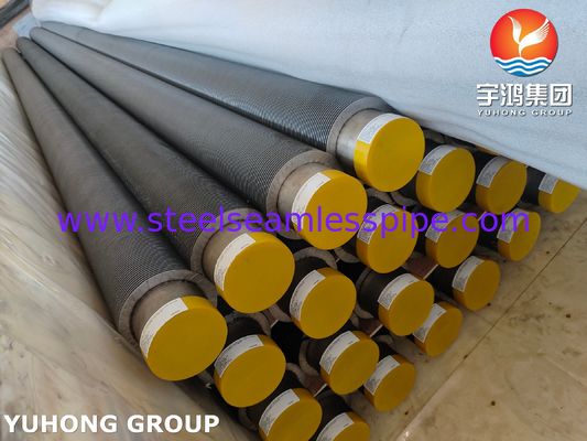 Tube ASTM A376 TP347H avec ailettes en acier au carbone, tube à ailettes HFW, solution résistante à la chaleur de qualité professionnelle