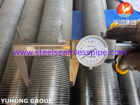 Tube en acier inoxydable EN10217-7 1.4301 avec ailettes en aluminium pour tubes à ailettes extrudées pour CVC&R
