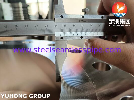 ASTM B462 C276 UNS N10276 Cou de soudure en alliage de nickel ((WN) Flange forgée face soulevée