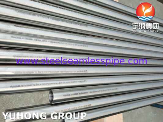 Pipe sans soudure en titane résistant à la corrosion