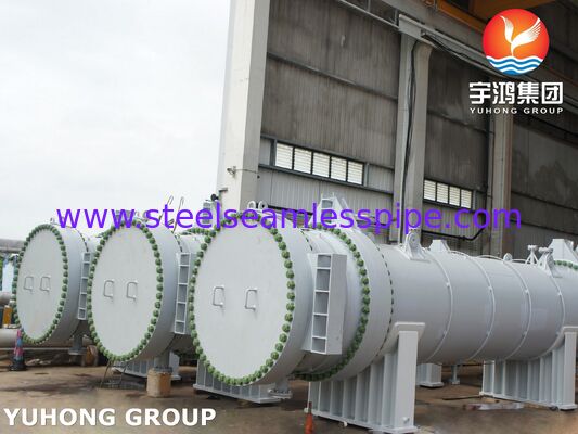 Échangeur de chaleur à tête flottante de type AES estampillé ASME U avec tubes TP316L pour service sévère