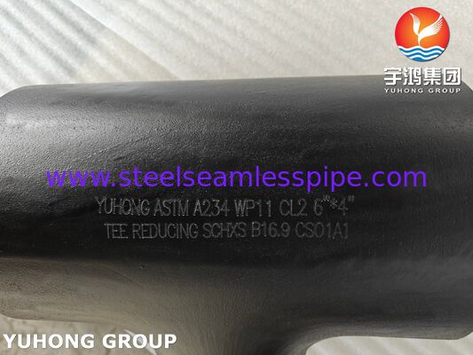Raccord en acier allié ASTM A234 WP11 CL2 soudé bout à bout pour l'industrie chimique