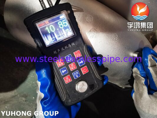 Raccord coudé en acier inoxydable ASTM A403 WP304, soudé bout à bout