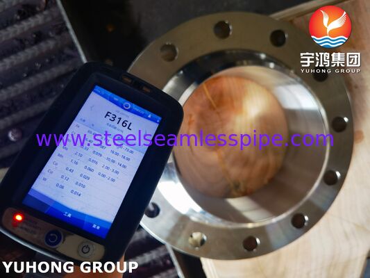 Bride à collerette à face surélevée en acier inoxydable ASTM A182 F316L