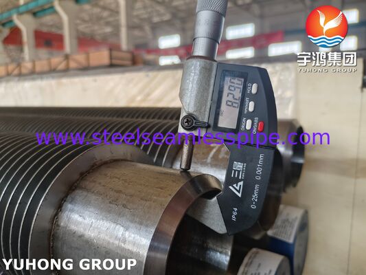 Tubes soudés à haute fréquence à nageoires - ASTM A335 P22 Base / 11-13Cr Nageoires pour chaudières et chauffe-eau