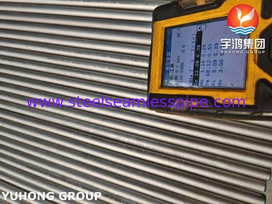 Tuyau en acier inoxydable duplex ASTM A790 S32205 pour l'industrie pétrolière et gazière