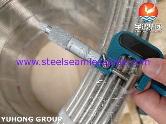 Tube en bobine en acier inoxydable brillant recuit ASTM A269 TP316 / TP316L pour environnements potentiellement corrosifs