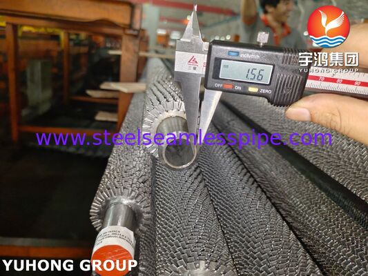 Tubes à ailettes dentelées | Soudés à haute fréquence | Tube de base T22 et ailettes en acier au carbone pour récupérateur de chaleur/chaudière