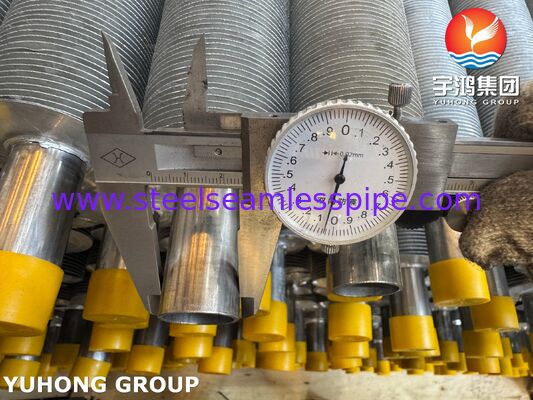 EN 10217-7 1.4301 Tube à ailettes extrudé pour chaudières et refroidisseurs d'air