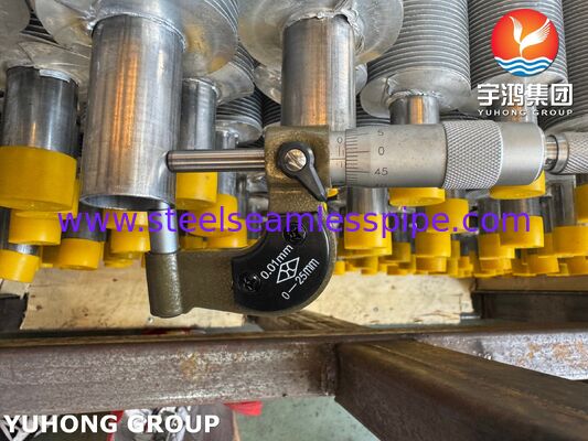 EN 10217-7 1.4301 Tube à ailettes extrudé pour chaudières et refroidisseurs d'air