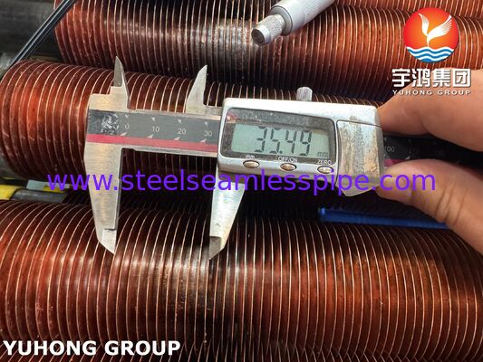 Tubes à nageoires intégrées pour chaudières et économiseurs A106 Gr.B Base nageoires de cuivre