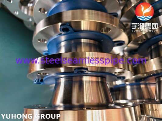Bride à col soudé forgée en acier duplex ASTM A182 F51 S31803, 150#-2500# B16.5