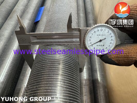 Tubes à nageoires extrudées - Base en acier au carbone ASTM A179 / nageoires en aluminium 1060 pour échangeurs de chaleur
