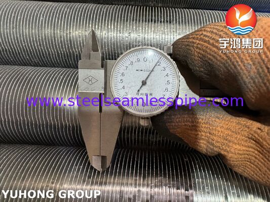 Tubes à nageoires extrudées - Base en acier au carbone ASTM A179 / nageoires en aluminium 1060 pour échangeurs de chaleur