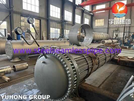 ASME SA179 Tubes en forme de U Boîte de tubes d'échangeur de chaleur comprenant une feuille de tubes ASME SA516 Gr70N pour le transfert de chaleur industriel