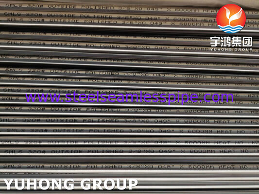 ASTM A269 TP316L BA Tubes sans soudure en acier inoxydable pour usine alimentaire 320# Polie à l'extérieur