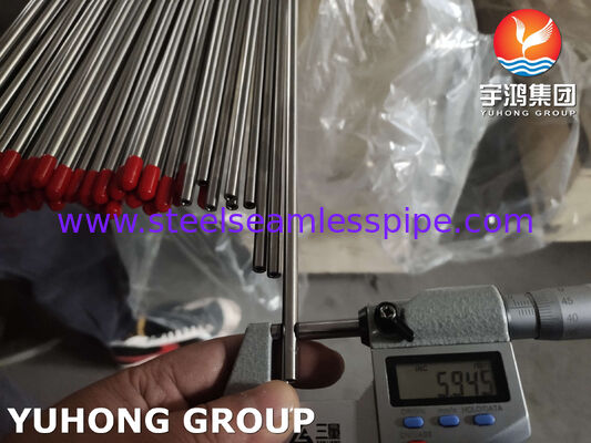 ASTM A269 TP316L BA Tubes sans soudure en acier inoxydable pour usine alimentaire 320# Polie à l'extérieur