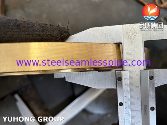 Échangeur de chaleur Tubulation en alliage de cuivre Tubulation en acier ASTM B171 C46400 PT Disponible