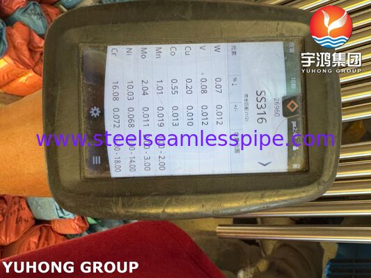 Tubes sans soudure en acier inoxydable brillant recuit pour l'industrie pharmaceutique ASTM A269 TP316L