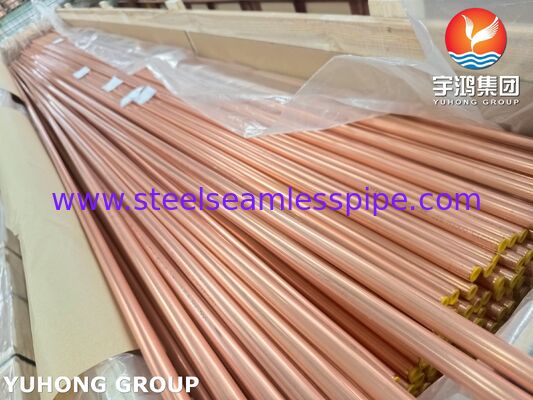 JIS H3300 C1220T Tubes sans soudure en cuivre et acier désoxydés au phosphore