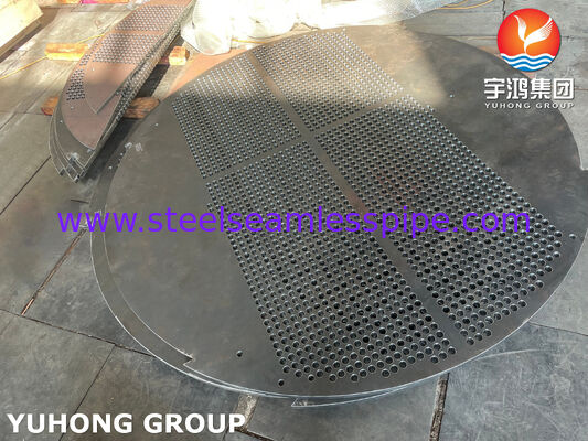 Plaque de support en acier au carbone ASME SA516 GR 70 pour échangeur de chaleur