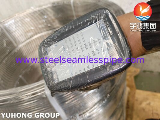 Tube enroulé en acier inoxydable ASTM A269 TP316L recuit brillant pour application de fluide industriel