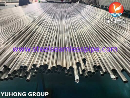 ASME SA249 TP304 Tubes soudés en acier inoxydable brillant recuit pour système de réfrigération