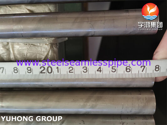 ASTM B111 C71640 Tubes sans soudure cuivre-nickel - alliage CuNi30Fe pour condensateurs et échangeurs de chaleur marins