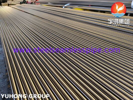 Tube sans soudure en acier inoxydable recuit brillant ASTM A213 TP321H avec haute résistance à la corrosion et au fluage à haute température pour échangeurs de chaleur