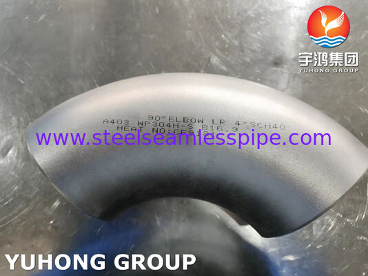 ASTM A403 WP304H-S Coude pour le domaine industriel, raccord de tuyauterie en acier inoxydable