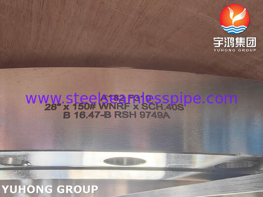 Bride à collet soudé ASTM A182 F310 en acier inoxydable forgé pour systèmes de tuyauterie haute température et haute pression