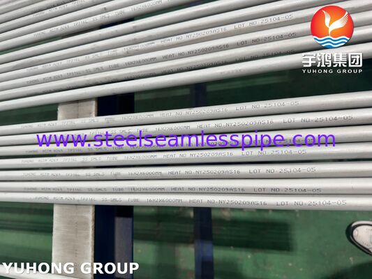 Tubes sans soudure en acier inoxydable ASTM A269 TP316L pour condensateur, décapées et recuit
