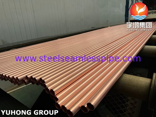 Tube sans soudure ASTM B111 C12200, tube sans soudure en alliage de cuivre de haute qualité