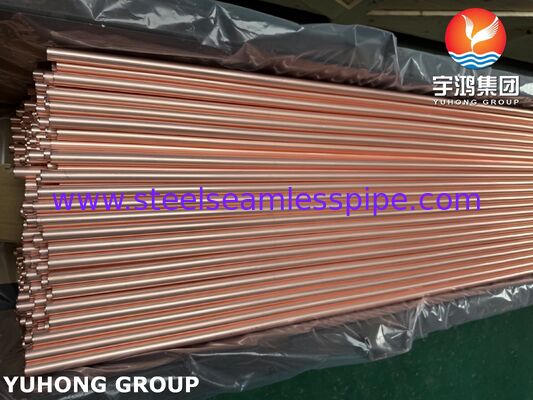 Tube sans soudure ASTM B111 C12200, tube sans soudure en alliage de cuivre de haute qualité