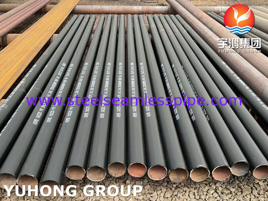 Pipe en acier inoxydable en alliage ASTM A335 P9 enduit de noir pour superchauffage et réchauffage