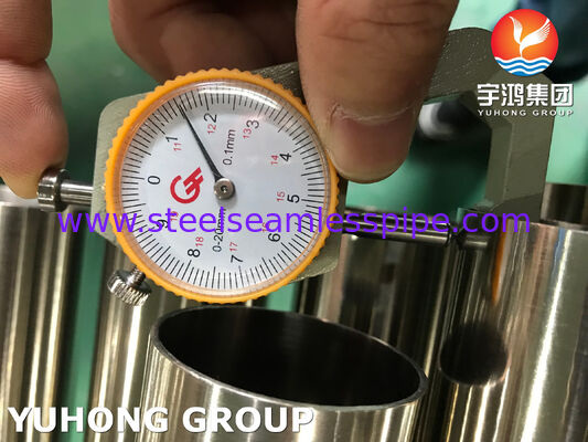 Tube en acier inoxydable 304L recuit brillant, grain 320 / 240 selon la norme ASTM A269, pour applications sanitaires