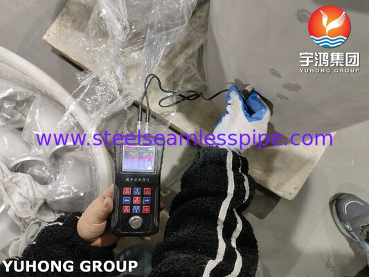 Pièces de raccordement pour tuyaux de soudage à bout de grande largeur, ASTM A403 WP347-WX Equal Tee pour fluides corrosifs B16.9