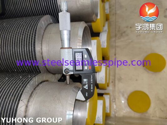 Tubes à aileron HFW ASTM A312 TP347H en acier inoxydable pour chaudières à chaleur résiduelle