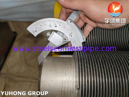 Tubes à aileron HFW ASTM A312 TP347H en acier inoxydable pour chaudières à chaleur résiduelle