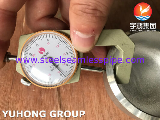 Les condensateurs soudés bout à bout des garnitures de capuchon B16.9 ASTM A403 WP304L l'échangeur de chaleur