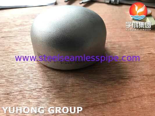 Les condensateurs soudés bout à bout des garnitures de capuchon B16.9 ASTM A403 WP304L l'échangeur de chaleur