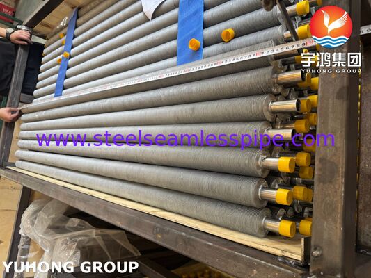EN 10217-7 1.4301 Tubes à nageoires extrudées en acier inoxydable et en aluminium