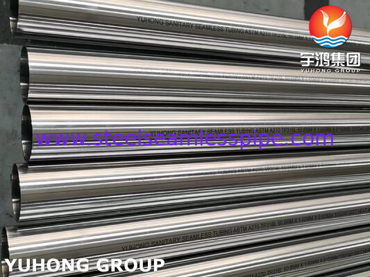 Tube soudé en acier inoxydable A270 TP304, surface polie grain 180 360, pour l'industrie agroalimentaire et laitière