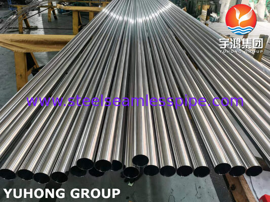 Tube soudé en acier inoxydable A270 TP304, surface polie grain 180 360, pour l'industrie agroalimentaire et laitière